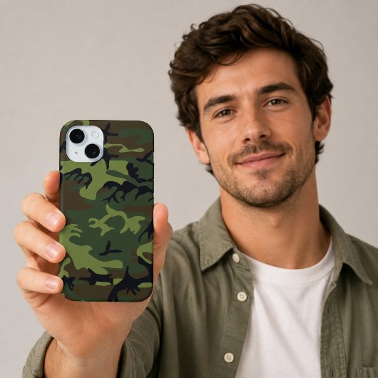 Militaire groene camouflage iPhone 15 Plus Case-Mate iPhone Case