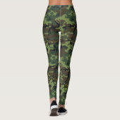 Militaire groene camouflage leggings (Achterkant)