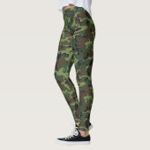 Militaire groene camouflage leggings (Links)