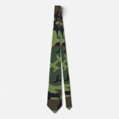 Militaire groene camouflage twee kanten stropdas (Voorkant)