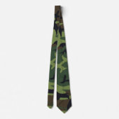 Militaire groene camouflage twee kanten stropdas (Achterkant)