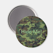 Militaire groene camouflage Verberg me Magneet (Voorkant / Achterkant)