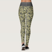 militaire groene camouflage wit / grijze streep leggings (Achterkant)