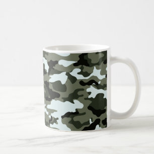 Militaire groene camouflagemok koffiemok