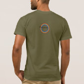 Militaire Groene Mannen van de Logo van de regenbo T-shirt (Achterkant)