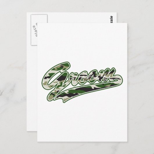 Militaire groepering Camouflage Briefkaart (Voorkant / Achterkant)