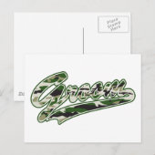 Militaire groepering Camouflage Briefkaart (Voorkant / Achterkant)