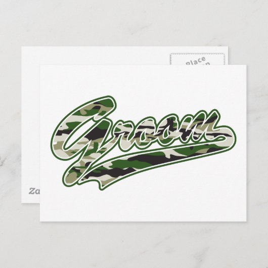 Militaire groepering Camouflage Briefkaart (Voorkant / Achterkant)