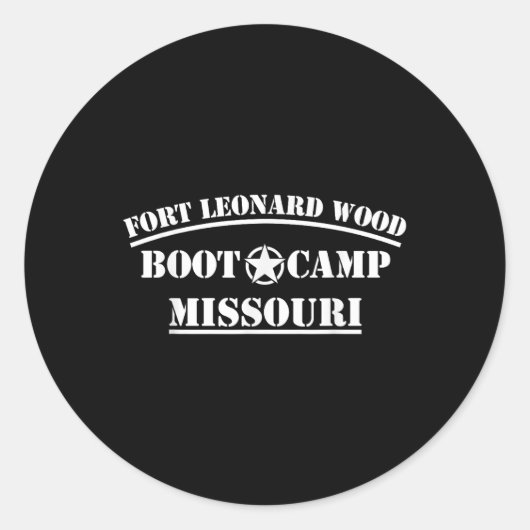 Militaire Grunt Combat Veteran Active Duty Ingesch Ronde Sticker (Voorkant)