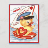  militaire Hallo! Ik juffrouw u Sailor Briefkaart (Voorkant)