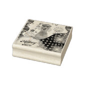 Militaire held Weimaraner Rubber Stamp Rubberstempel (Stempel)