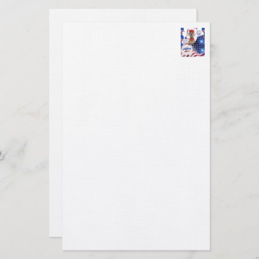 Militaire held Weimaraner Stationery Briefpapier (Voorkant / Achterkant)