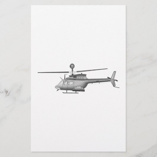 Militaire helikopter briefpapier (Voorkant)