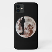 Militaire helikopter met nachtvolle maan Case-Mate iPhone case (Achterkant)