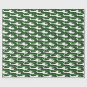 Militaire helikopter piloot Army Green Cadeaupapier (Vlak)