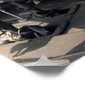 Militaire helikoptercockpit poster (Hoek)