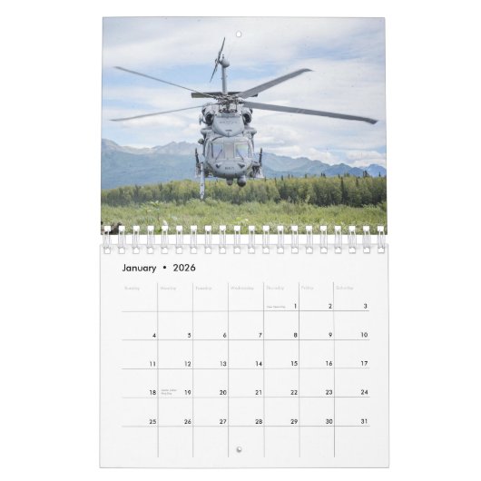 Militaire helikopters kalender (Jan 2026)