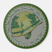 Militaire helm magneet (Voorkant)