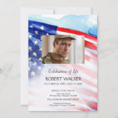 Militaire herdenking van het leven kaart (Voorkant)