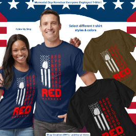 Militaire herdenkingsdag Onthoud iedereen die is i T-shirt