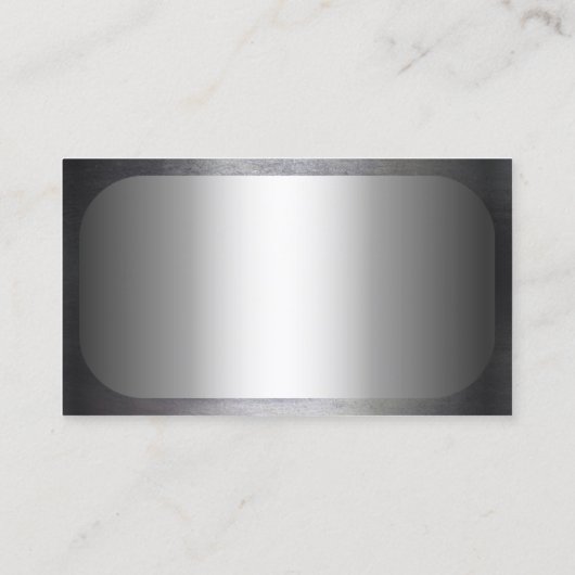 Militaire Hond Label Faux Metal Visitekaartje (Achterkant)