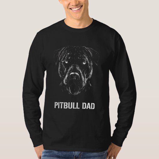 Militaire hond Pitbull Pap T-shirt (Voorkant)