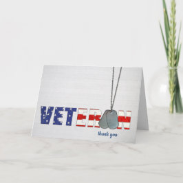 militaire hond tags Amerikaanse vlag voor Veterans Kaart