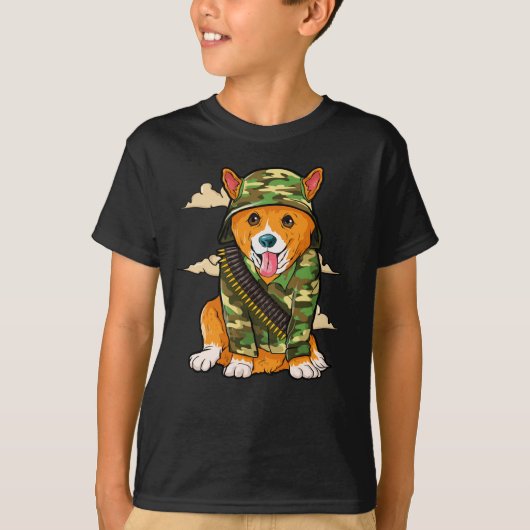 Militaire hond van het leger van Cogri T-shirt (Voorkant)