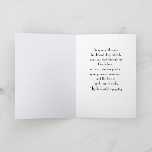 Militaire honden- en witte rozensympathie kaart (Binnen)