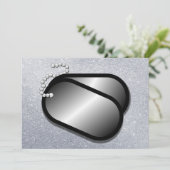 militaire hondentags (Staand voorkant)