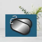 militaire hondentags (Staand voorkant)