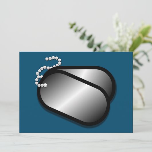 militaire hondentags (Staand voorkant)