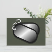 militaire hondentags (Staand voorkant)