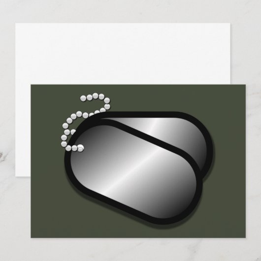 militaire hondentags (Voorkant / Achterkant)