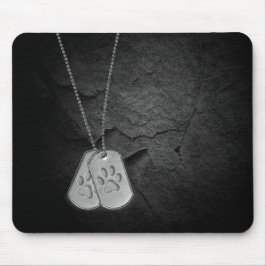 Militaire hondenzakken met verfdrukken muismat