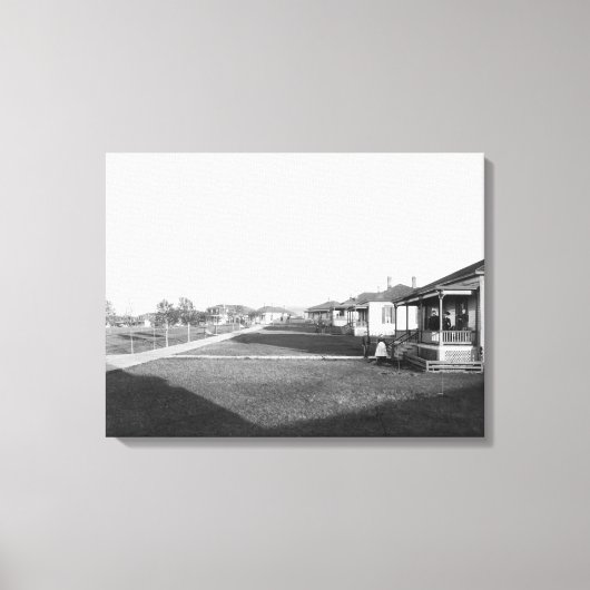 Militaire huizen in het woongebied Fort Meade Canvas Afdruk (Voorkant)