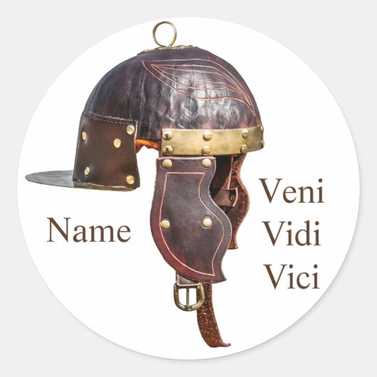 Militaire huls van de Oudheid Roman Ronde Sticker (Voorkant)
