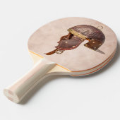 Militaire huls van de Oudheid Roman Tafeltennisbatje (Voorkant Gekanteld)