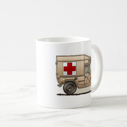 Militaire Hummer Ambulance Mok (Voorkant rechts)