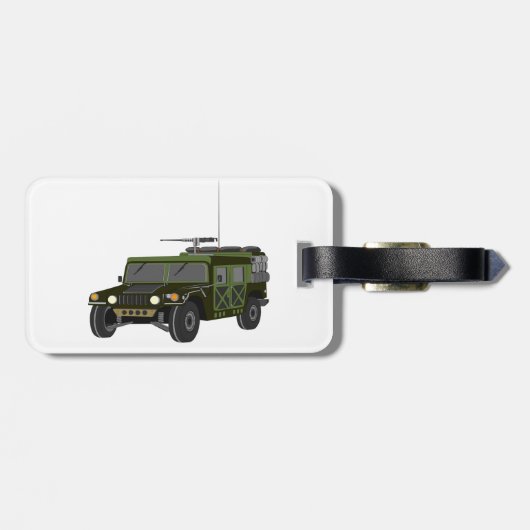 Militaire Hummer Bagagelabels (Achterkant horizontaal)