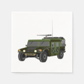 Militaire Hummer Papieren servetten (Voorkant)