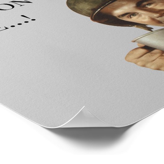 Militaire Humor Joke Gag van Guy Soldaat Poster (Hoek)