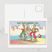  militaire humor uit de jaren veertig, die wie bew briefkaart (Voorkant / Achterkant)