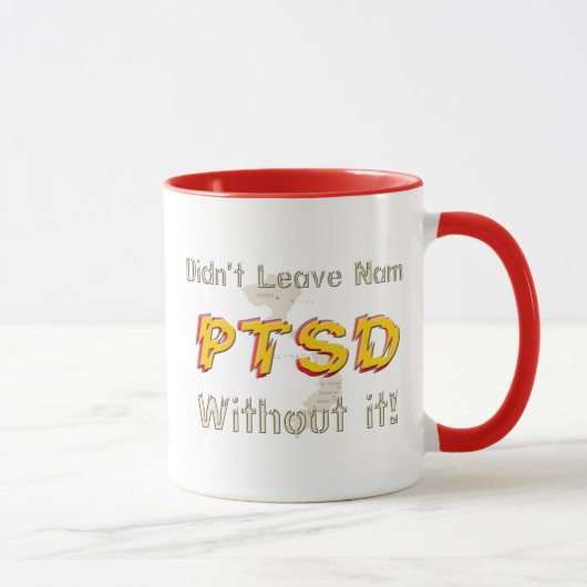 Militaire Humoritaire PTSD Koffiebeker Mok (Rechts)