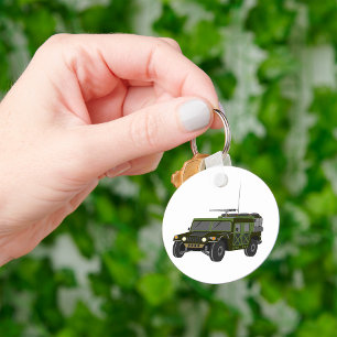 Militaire Humvee Off-Road Tactisch Voertuig Sleutelhanger