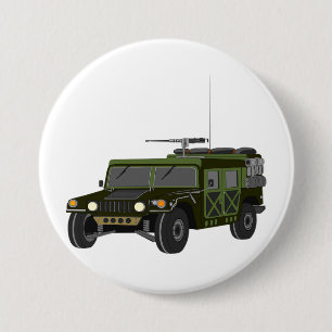 Militaire Humvee Off-Road Tactische Voertuig Ronde Button 7,6 Cm