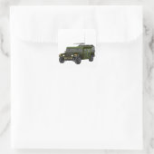 Militaire Humvee-terreinwagen tactisch voertuig Vierkante Sticker (Tas)