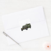 Militaire Humvee-terreinwagen tactisch voertuig Vierkante Sticker (Envelop)