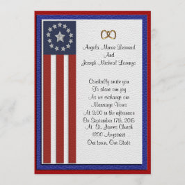 Militaire huwelijksuitnodigingen formeel kaart