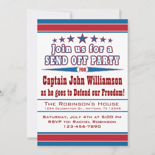 Militaire implementatie Uitnodiging tot uitzending (Voorkant)